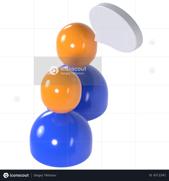 Interview  3D Icon