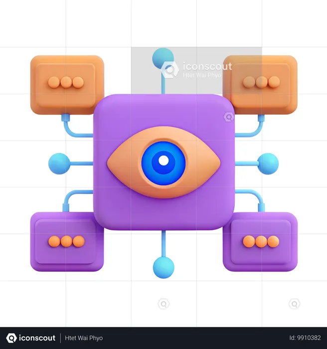 Intrusion Detection System  3D Icon