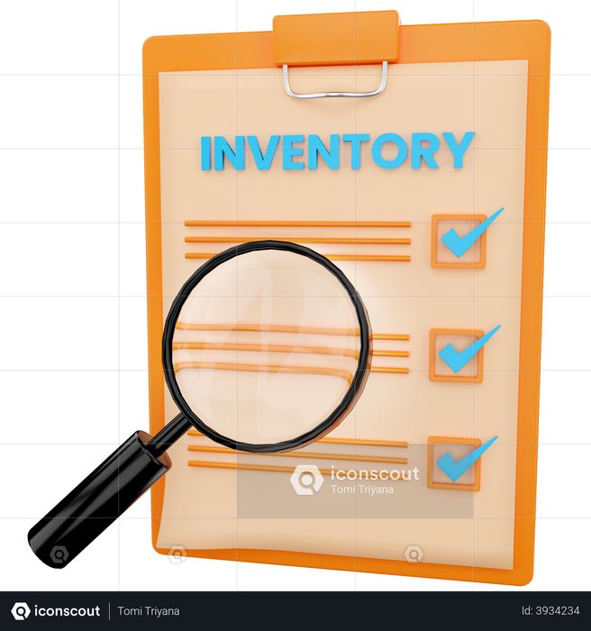 Inventory Inspection 3D Illustration