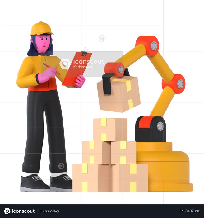 Inventory management  3D Illustration