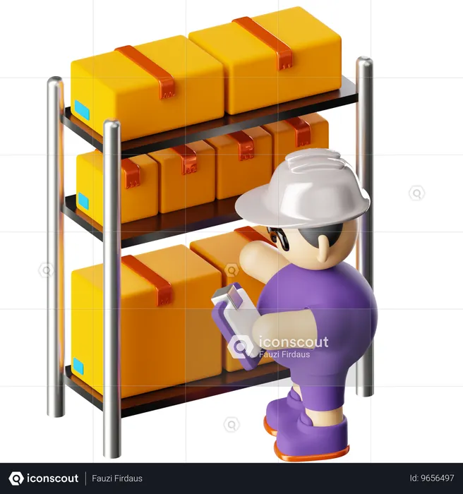 Inventory Management  3D Icon