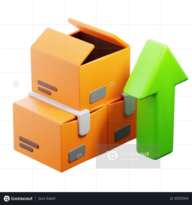 Inventory Management  3D Icon