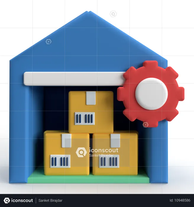 Inventory Management  3D Icon