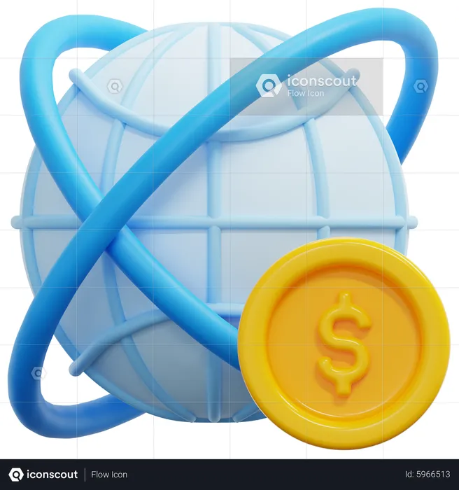 Inversión global  3D Icon