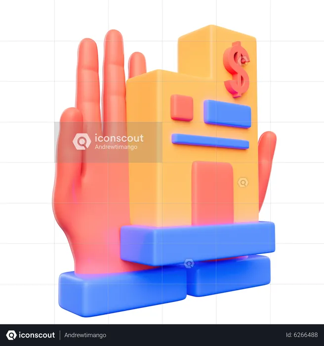 Inversión de las empresas  3D Icon