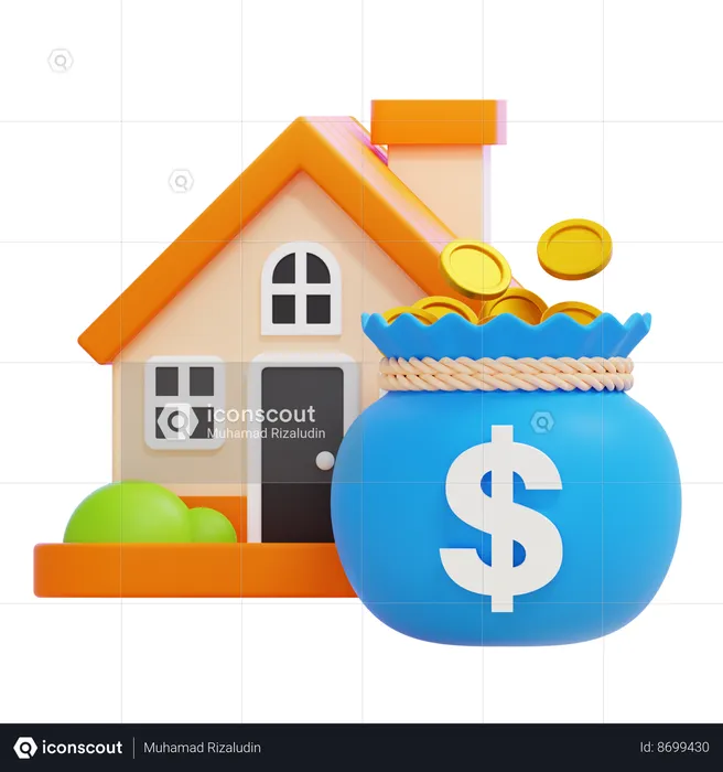 Inversiones inmobiliarias  3D Icon