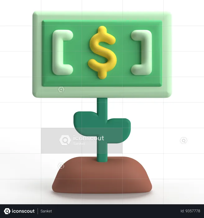 Invest  3D Icon