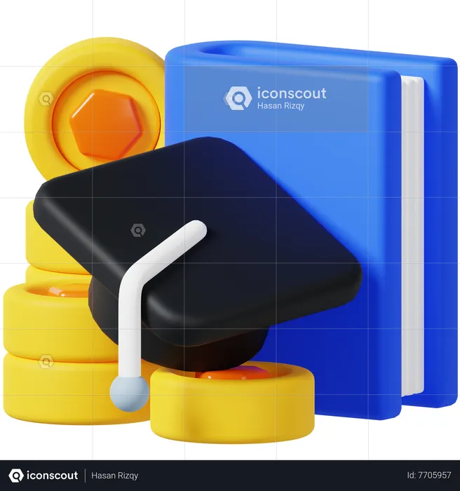 Invest For Education  3D Icon