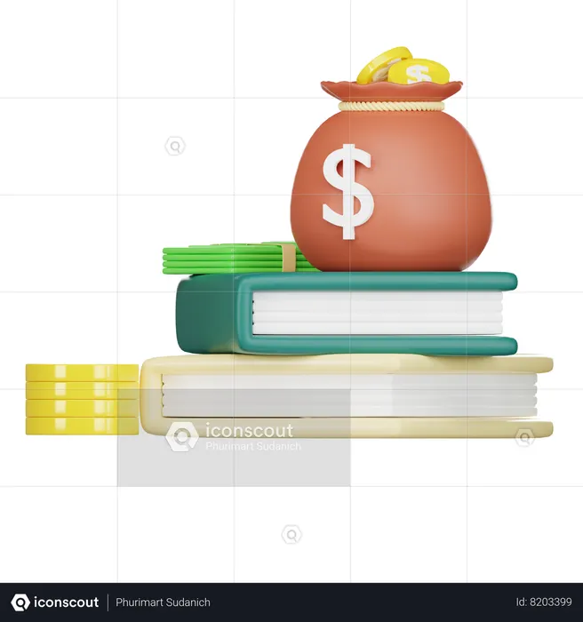 Invest For Education  3D Icon