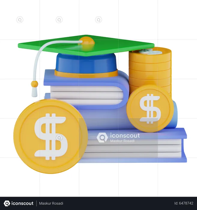 Invest For Education  3D Icon