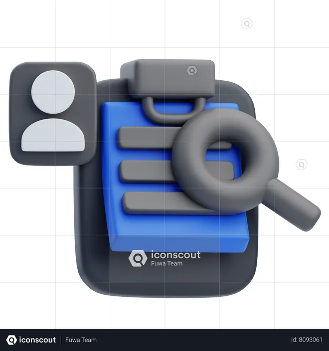 Investigação Policial  3D Icon