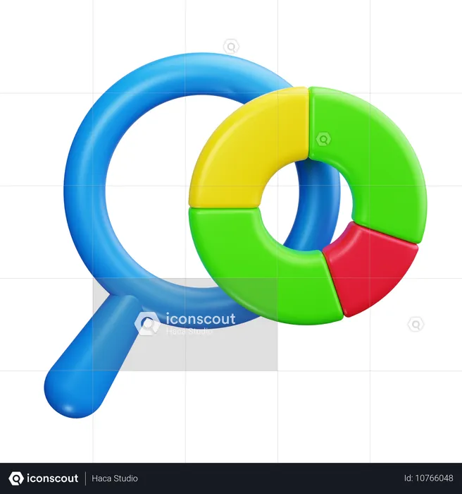 Investigación de mercado  3D Icon