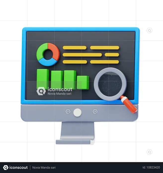 Investigación de mercado  3D Icon