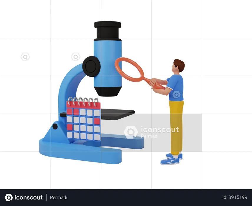 Investigación de mercado  3D Illustration