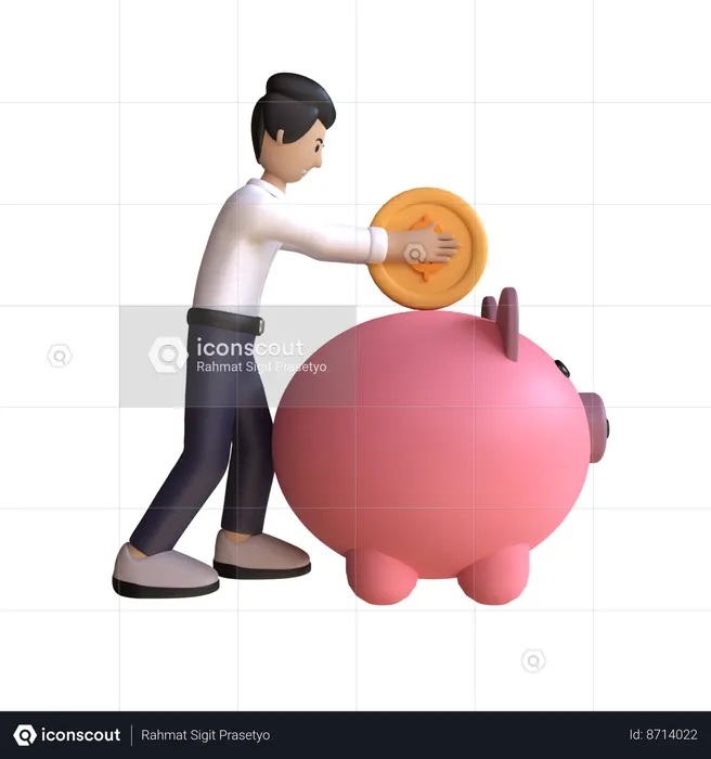 Investimento de empresário  3D Icon