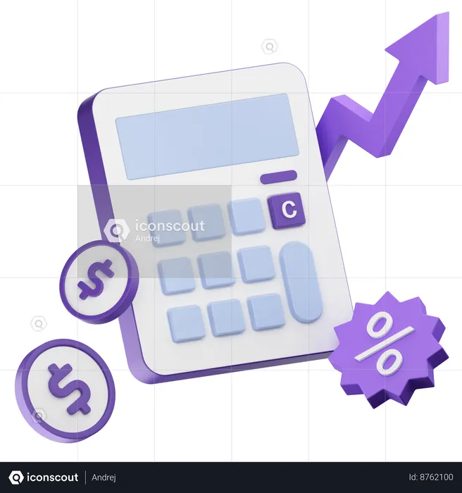 Investing Growth  3D Icon