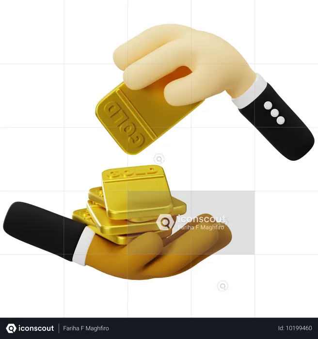Investing in Gold: A Secure Choice  3D Icon