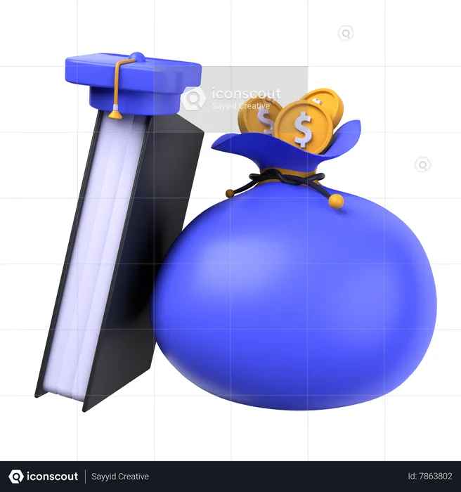 Investir na educação  3D Icon