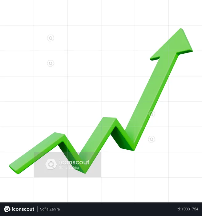 Croissance des investissements  3D Icon