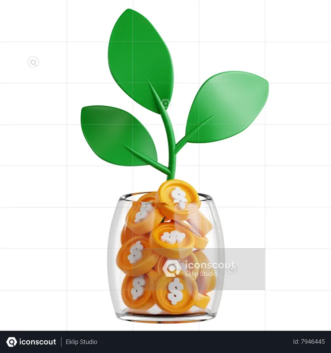 Investissement monétaire  3D Icon