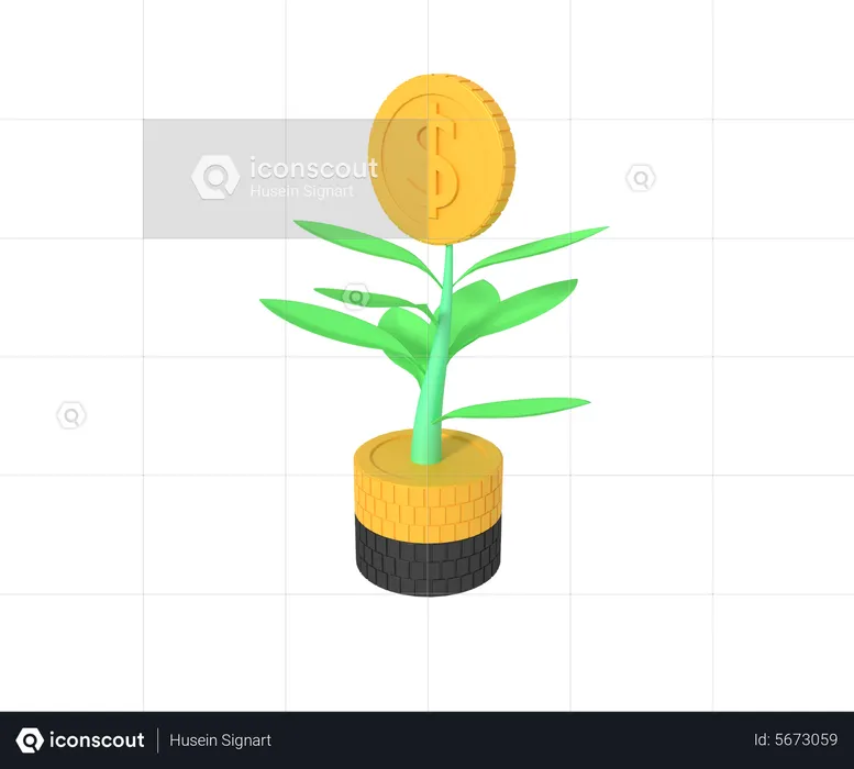 Usine d'investissement  3D Icon