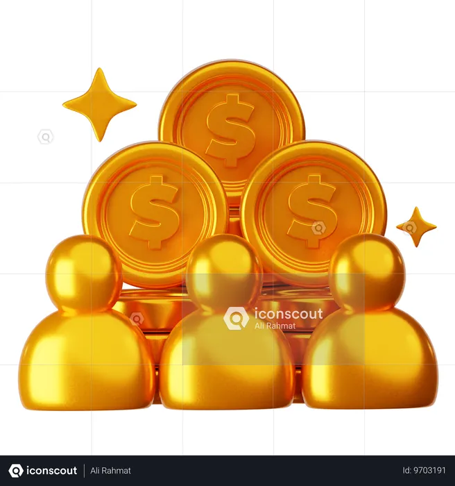 Investisseur  3D Icon