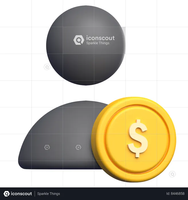 Investisseur  3D Icon