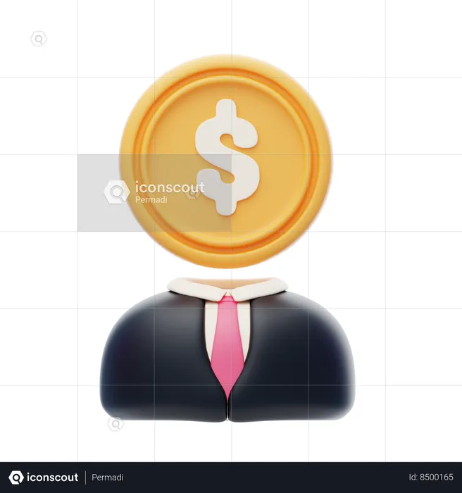 Investisseur financier  3D Icon
