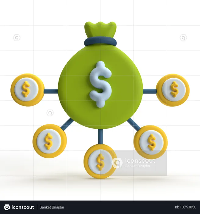 Investition  3D Icon