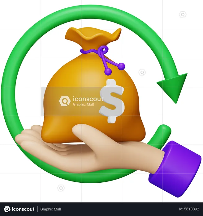 Investition  3D Icon