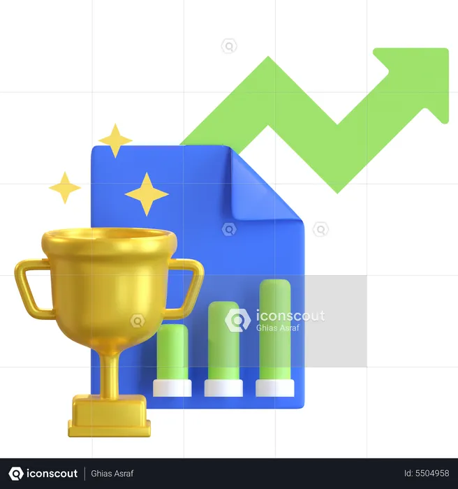 Investment Achievement  3D Icon