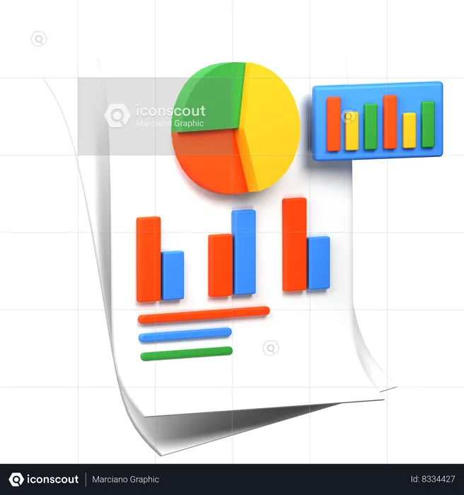 Investment Analysis  3D Icon