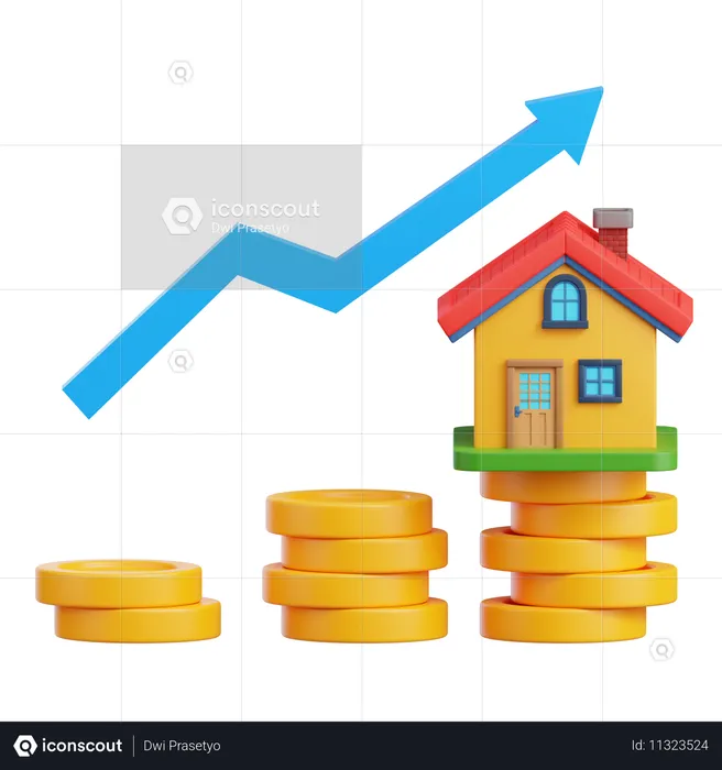 Investment analysis  3D Icon