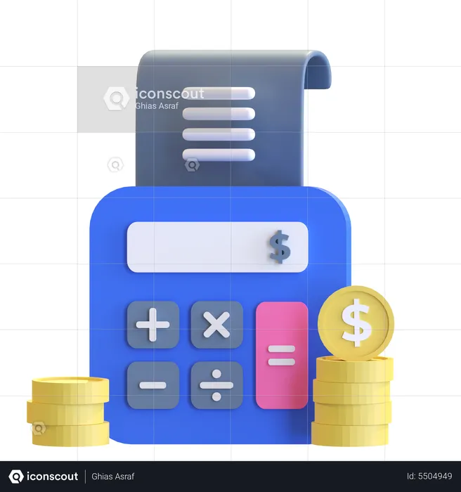 Investment Calculation  3D Icon