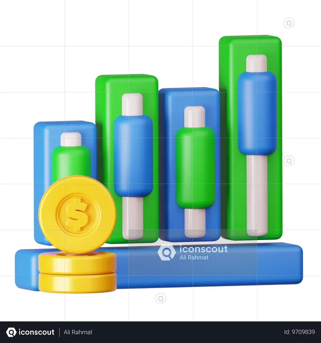 Investment Diagram  3D Icon