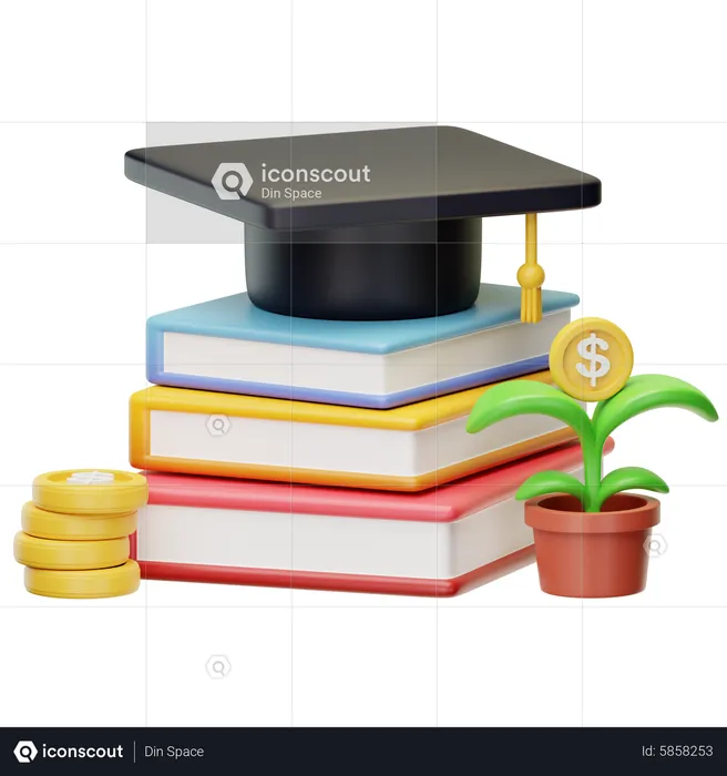 Investment Education  3D Icon