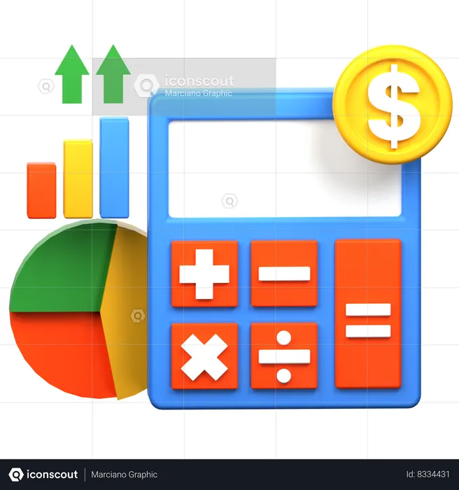 Investment Growth  3D Icon