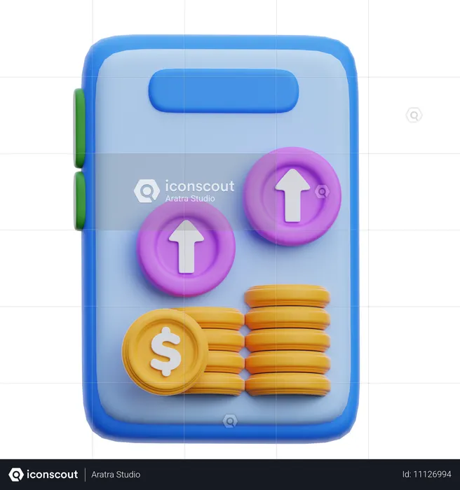 Investment Growth  3D Icon