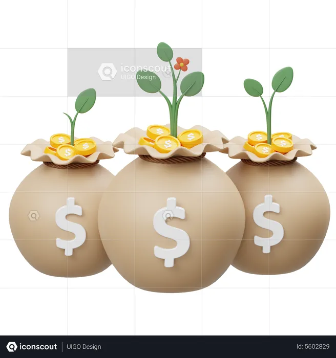 Investment Growth  3D Icon