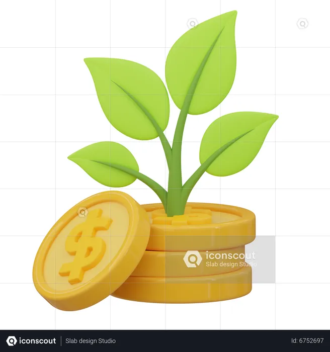 Investment Growth  3D Icon
