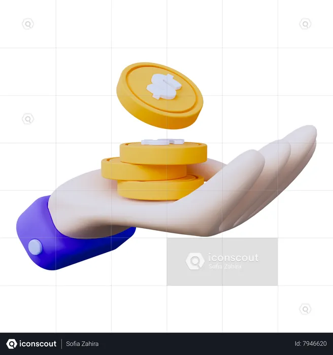 Investment Money  3D Icon