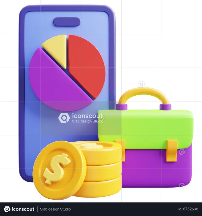 Investment Portfolio  3D Icon