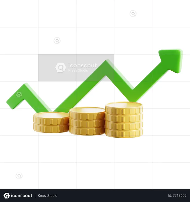 Investment Profit  3D Icon