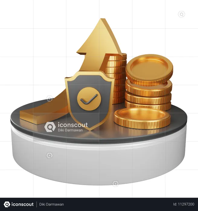 Investment Security  3D Icon