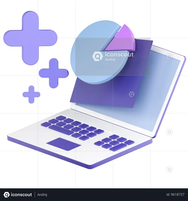 Investment statistic  3D Icon