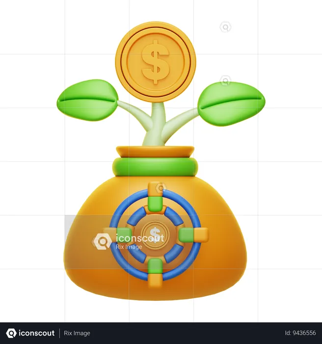 Investment Target  3D Icon