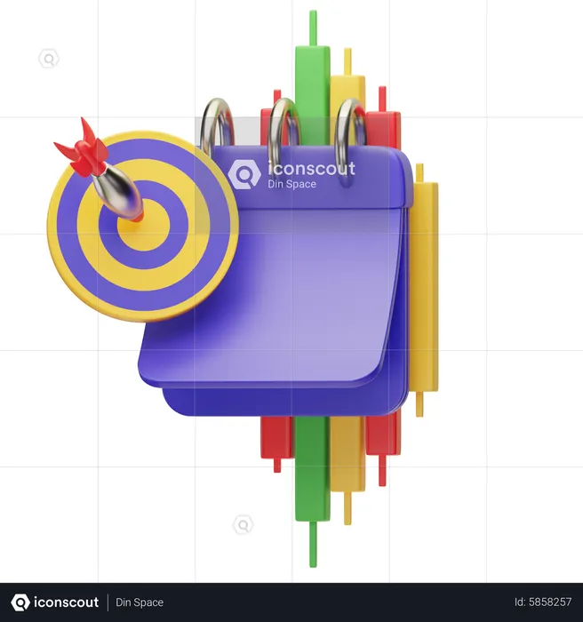 Investment Target  3D Icon