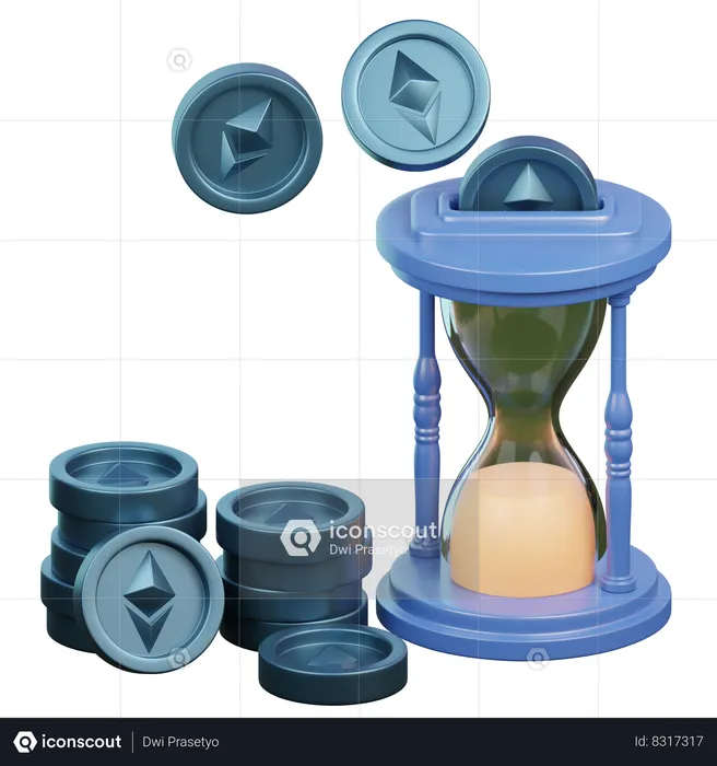 Investment Time  3D Icon