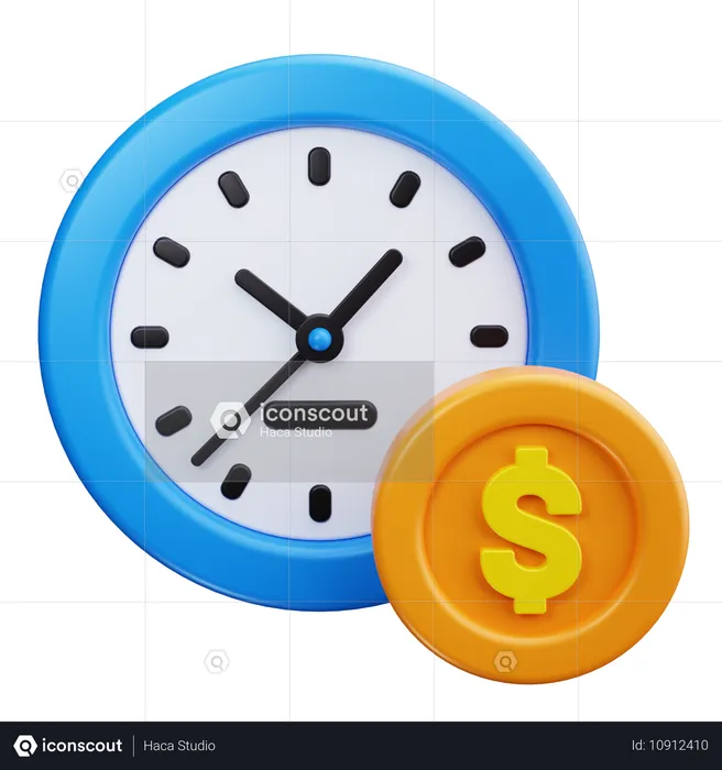 Investment Time  3D Icon