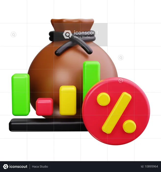 Investmentsteuer  3D Icon